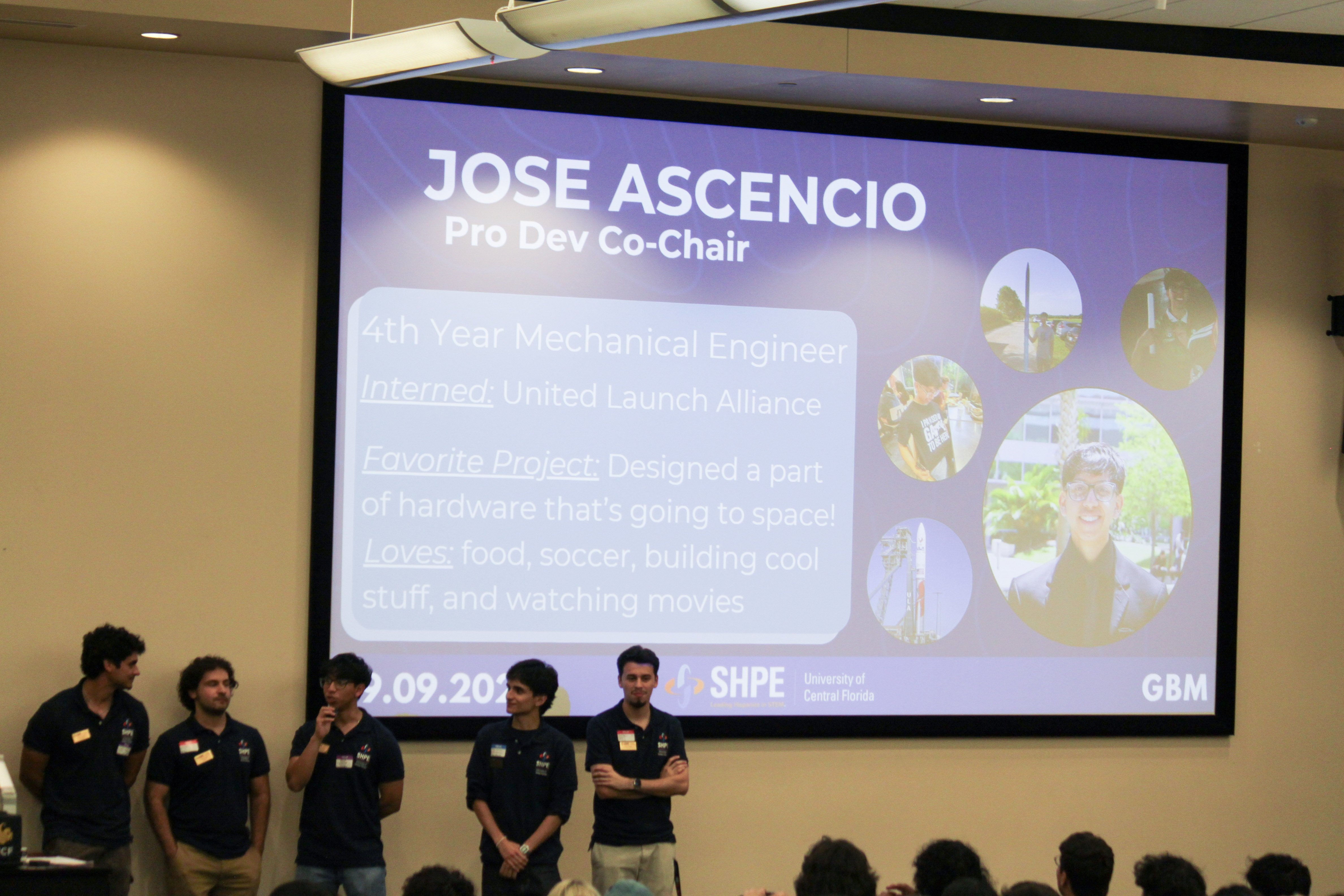 Presenting professional development programming at SHPE UCF